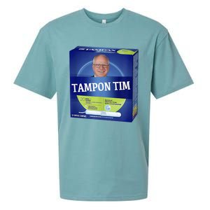 Tampontim Tampon Tim Funny Kamalas Vice President Tim Walz Sueded Cloud Jersey T-Shirt