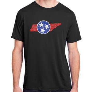 Tn Tennessee The Volunteer Mountain 3 Stars State Adult ChromaSoft Performance T-Shirt