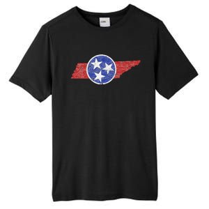 Tn Tennessee The Volunteer Mountain 3 Stars State Tall Fusion ChromaSoft Performance T-Shirt