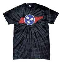 Tn Tennessee The Volunteer Mountain 3 Stars State Tie-Dye T-Shirt