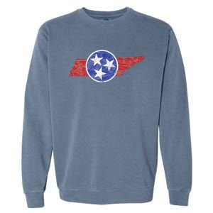 Tn Tennessee The Volunteer Mountain 3 Stars State Garment-Dyed Sweatshirt