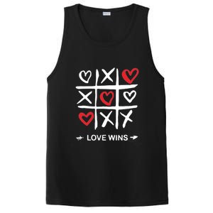 Tic Tac Toe Love Wins Love Always Wins Valentines Love Day Gift PosiCharge Competitor Tank