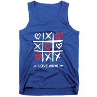 Tic Tac Toe Love Wins Love Always Wins Valentines Love Day Gift Tank Top