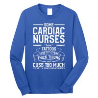 Tattoos Thick Thighs Pretty Eyes Cardiac Nurse Cool Gift Long Sleeve Shirt