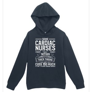 Tattoos Thick Thighs Pretty Eyes Cardiac Nurse Cool Gift Urban Pullover Hoodie