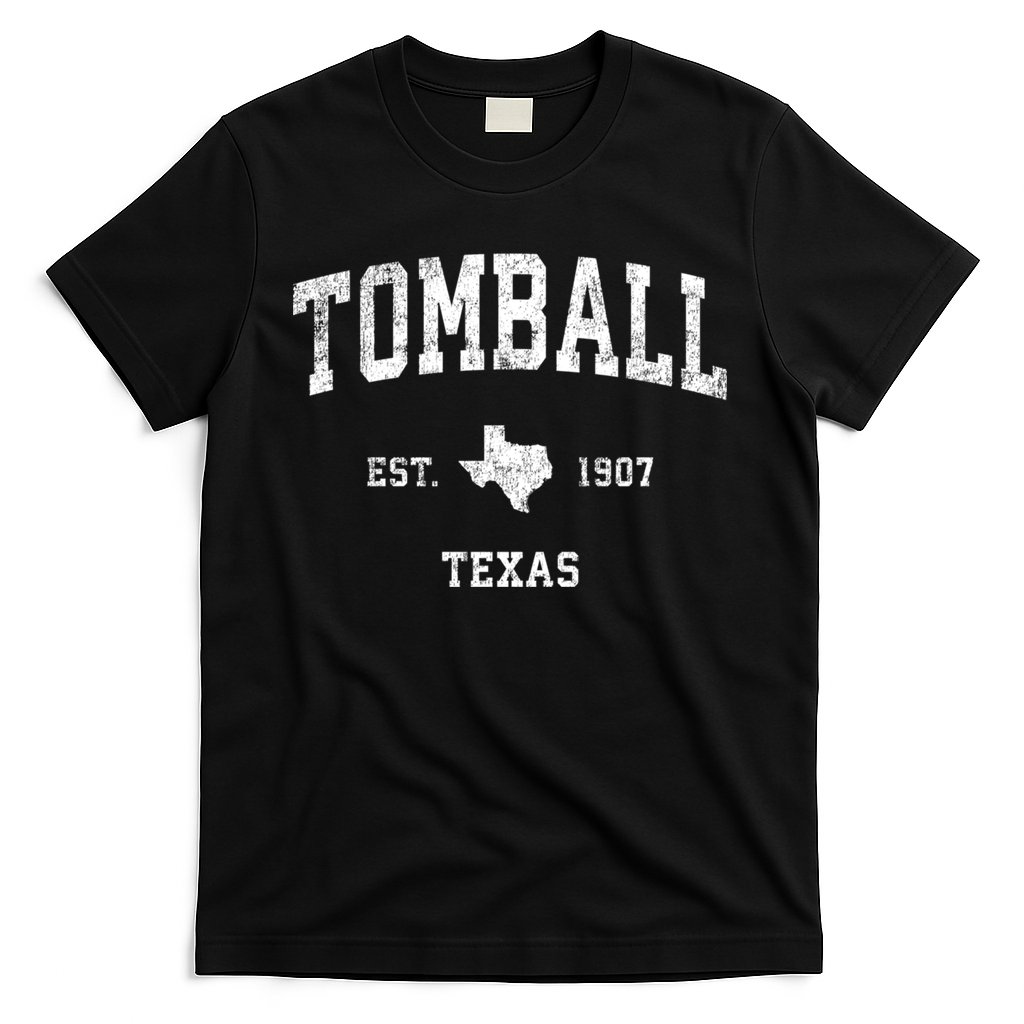 Tomball Texas Tx Vintage Established Sports Design T-Shirt