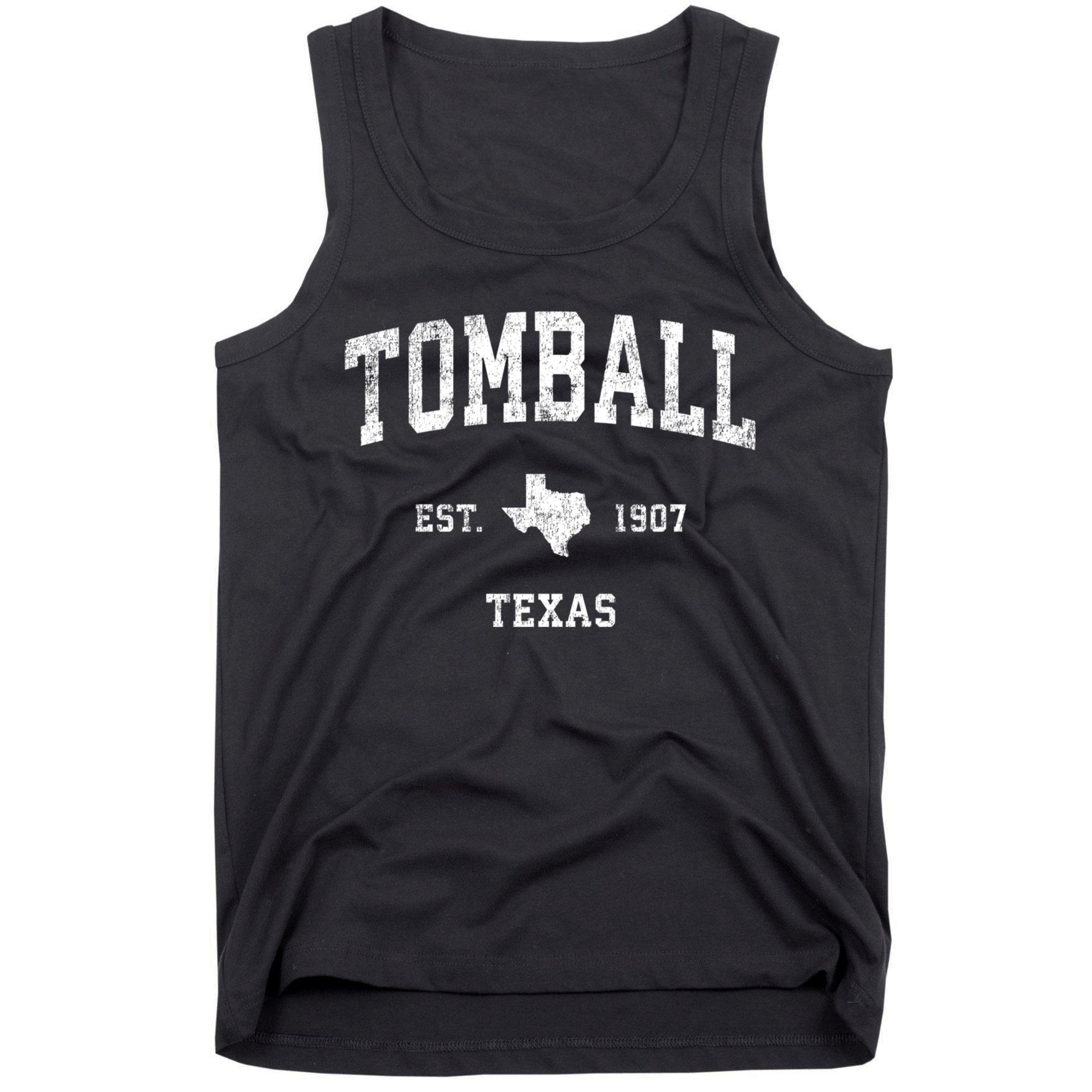 Tomball Texas Tx Vintage Established Sports Design Tank Top