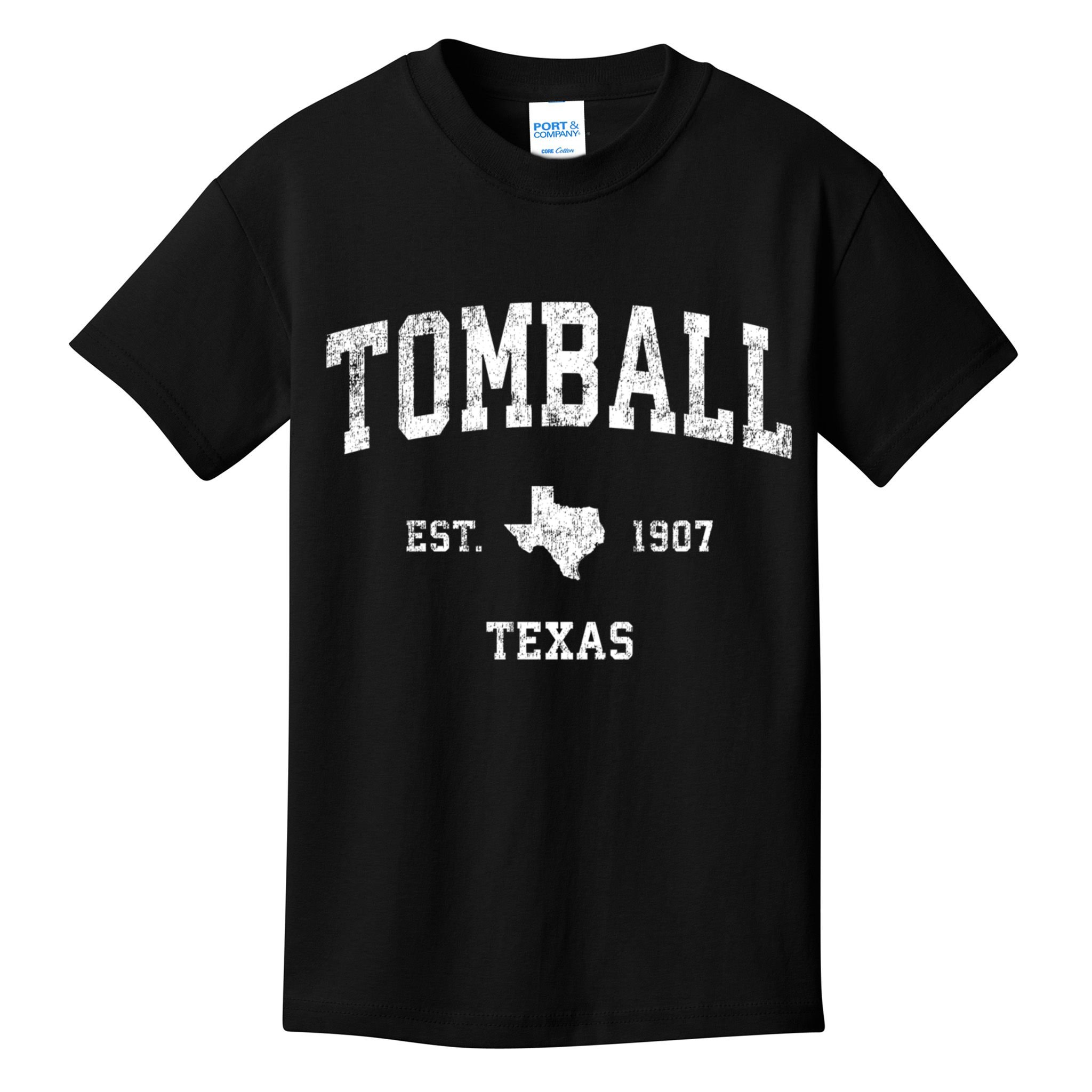 Tomball Texas Tx Vintage Established Sports Design Kids T-Shirt