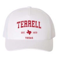 Terrell Texas Tx Vintage Sports Yupoong Adult 5-Panel Trucker Hat