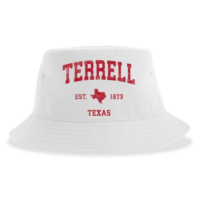 Terrell Texas Tx Vintage Sports Sustainable Bucket Hat