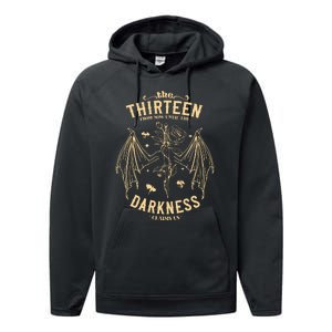 The Thirteen Throne Of Glass From Now Until The Darkness Claims Us Performance Fleece Hoodie