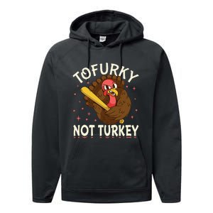 Tofurky Thanksgiving Turkey Funny Design Gift Performance Fleece Hoodie