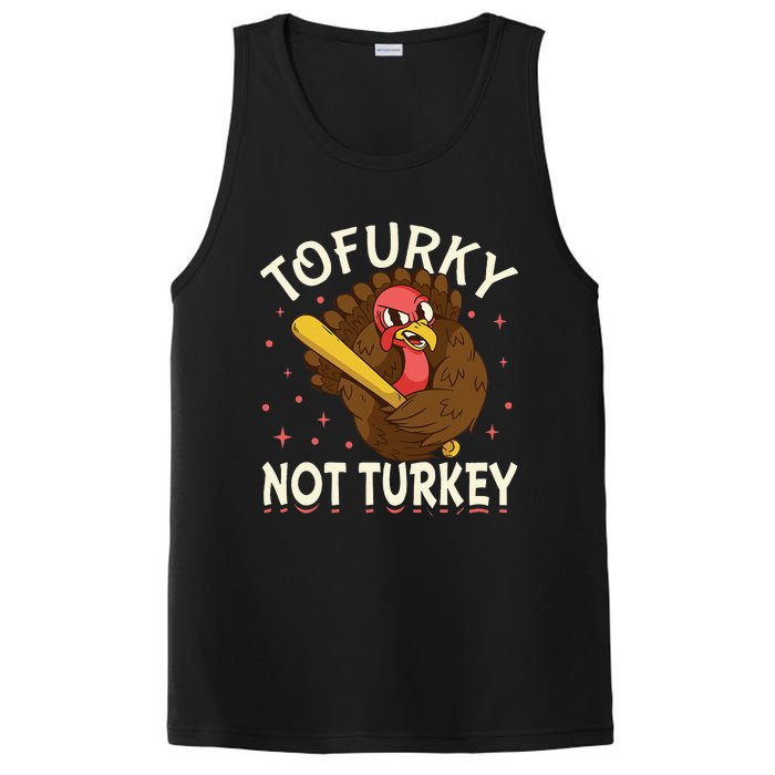 Tofurky Thanksgiving Turkey Funny Design Gift PosiCharge Competitor Tank