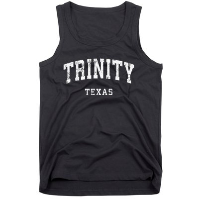 Trinity Texas Tx Vintage Athletic Sports Design Tank Top