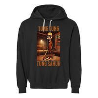 Tung Tung Tung Sahur Italian Brainrot Meme Garment-Dyed Fleece Hoodie
