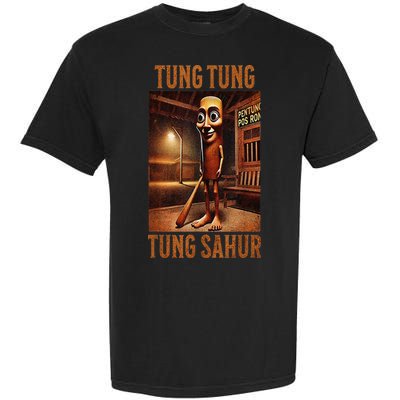 Tung Tung Tung Sahur Italian Brainrot Meme Garment-Dyed Heavyweight T-Shirt
