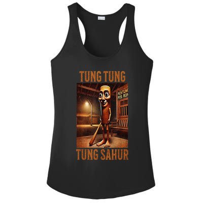 Tung Tung Tung Sahur Italian Brainrot Meme Ladies PosiCharge Competitor Racerback Tank