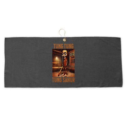 Tung Tung Tung Sahur Italian Brainrot Meme Large Microfiber Waffle Golf Towel