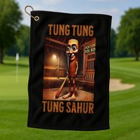 Tung Tung Tung Sahur Italian Brainrot Meme Golf Towel