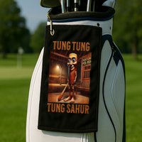 Tung Tung Tung Sahur Italian Brainrot Meme Golf Towel