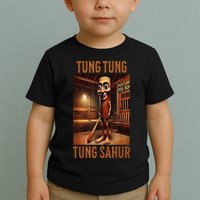 Tung Tung Tung Sahur Italian Brainrot Meme Toddler T-Shirt