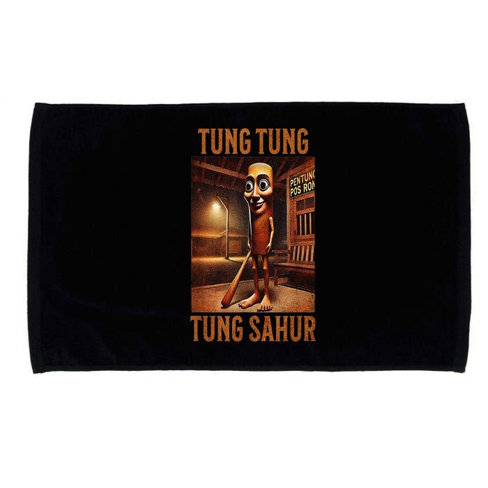 Tung Tung Tung Sahur Italian Brainrot Meme Microfiber Hand Towel