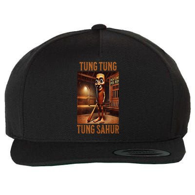 Tung Tung Tung Sahur Italian Brainrot Meme Wool Snapback Cap