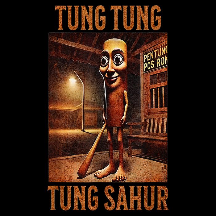 Tung Tung Tung Sahur Italian Brainrot Meme Wool Snapback Cap