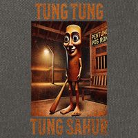 Tung Tung Tung Sahur Italian Brainrot Meme Cotton Canvas Backpack