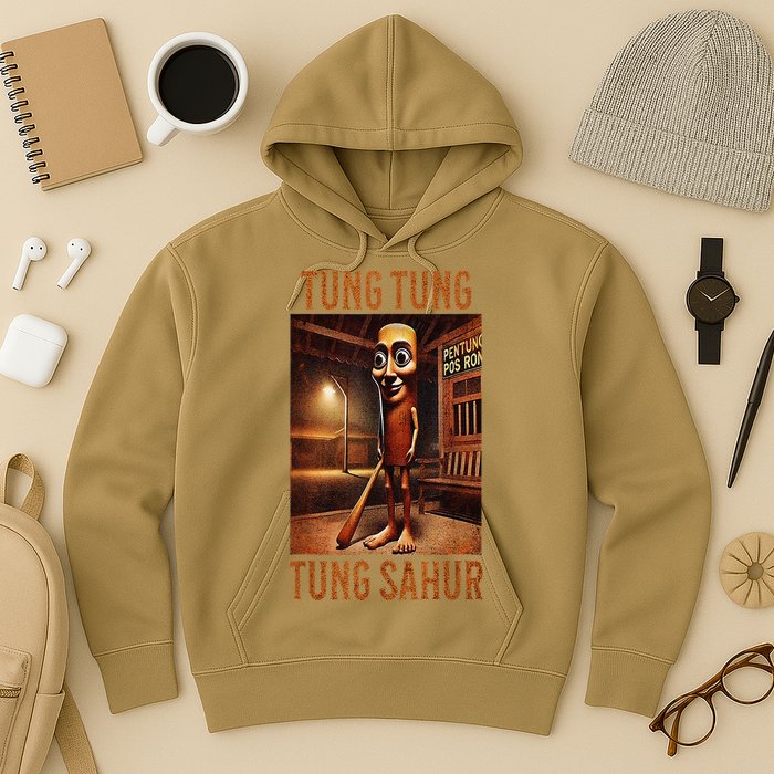 Tung Tung Tung Sahur Italian Brainrot Meme Hoodie