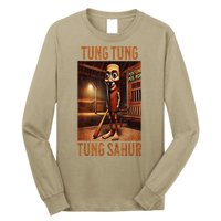 Tung Tung Tung Sahur Italian Brainrot Meme Long Sleeve Shirt