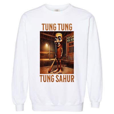 Tung Tung Tung Sahur Italian Brainrot Meme Garment-Dyed Sweatshirt