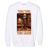 Tung Tung Tung Sahur Italian Brainrot Meme Garment-Dyed Sweatshirt