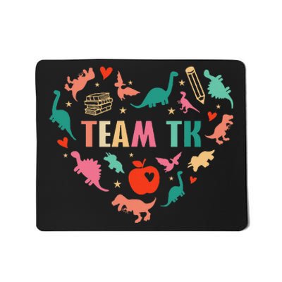 Tk Team Tk Teacher Student Heart Dinosaur Mousepad