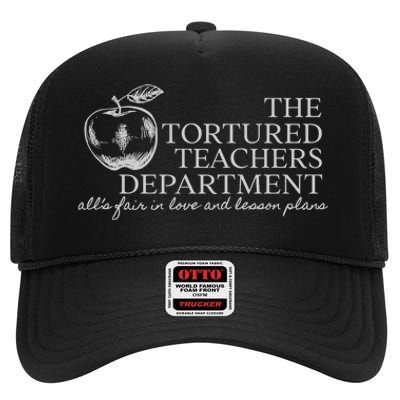 The Tortured Teachers Department Alls Fair In Love High Crown Mesh Back Trucker Hat