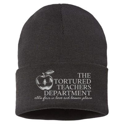 The Tortured Teachers Department Alls Fair In Love Sustainable Knit Beanie