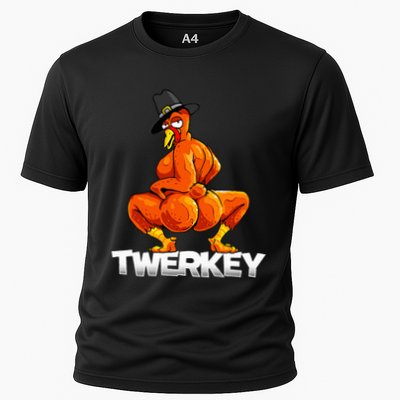 Twerkey Twerking Turkey Pilgrim Thanksgiving Twerk Turkey  Performance Shirt