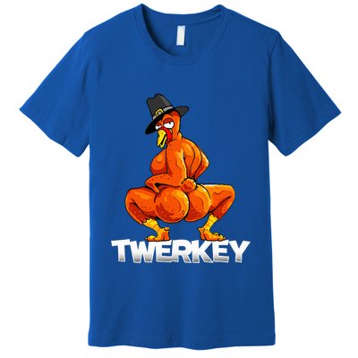 Twerkey Twerking Turkey Pilgrim Thanksgiving Twerk Turkey  Premium T-Shirt