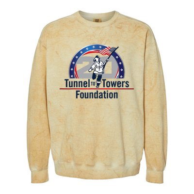 Tunnel To Towers F Oundation American Flag Colorblast Crewneck Sweatshirt