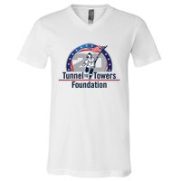 Tunnel To Towers F Oundation American Flag V-Neck T-Shirt