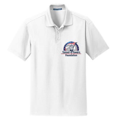 Tunnel To Towers F Oundation American Flag Dry Zone Grid Polo