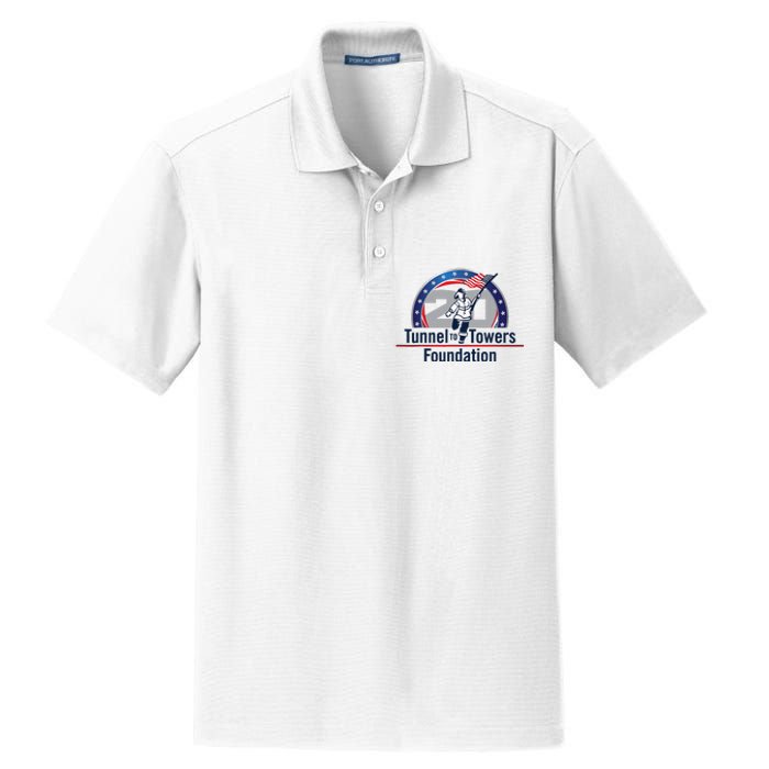 Tunnel To Towers F Oundation American Flag Dry Zone Grid Polo