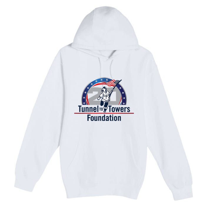 Tunnel To Towers F Oundation American Flag Premium Pullover Hoodie