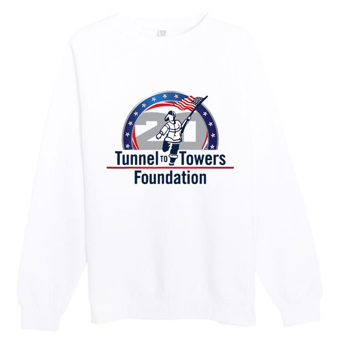 Tunnel To Towers F Oundation American Flag Premium Crewneck Sweatshirt