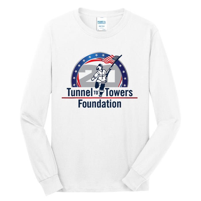 Tunnel To Towers F Oundation American Flag Tall Long Sleeve T-Shirt