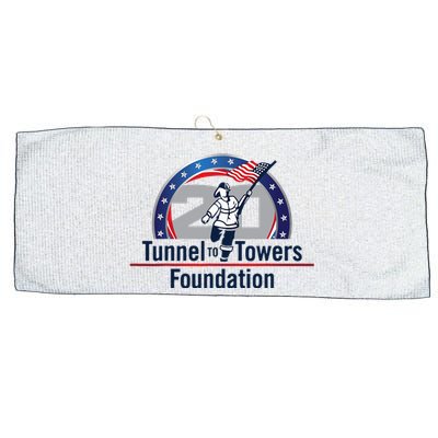 Tunnel To Towers F Oundation American Flag Large Microfiber Waffle Golf Towel