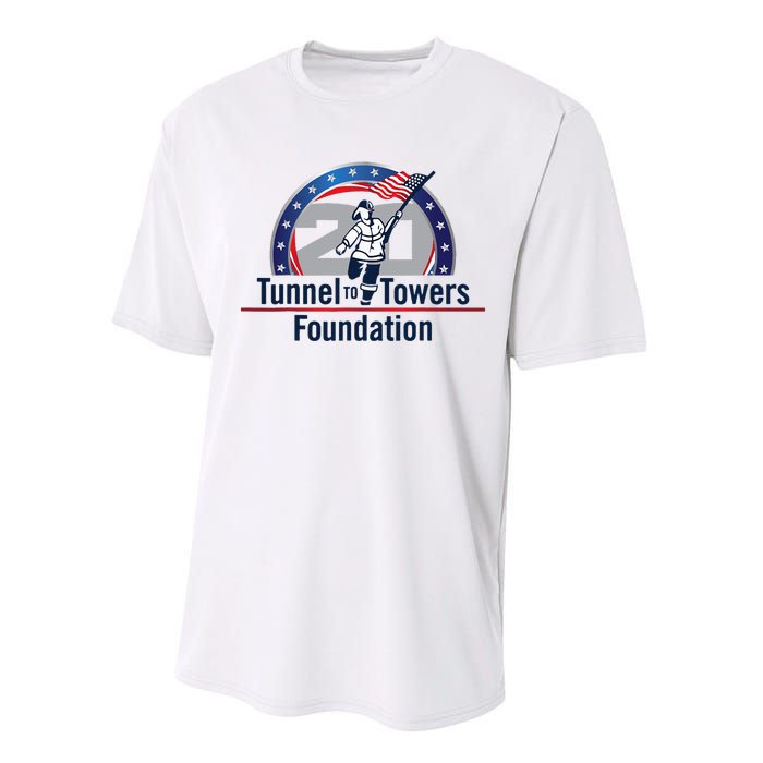 Tunnel To Towers F Oundation American Flag Performance Sprint T-Shirt