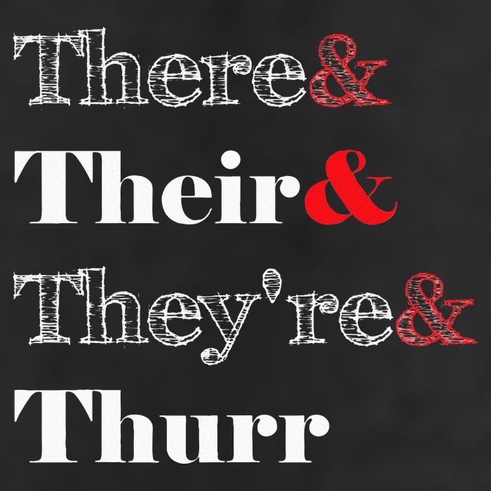 There Their Theyre Thurr Grammar Police 7 Panel Mesh Trucker Snapback Hat