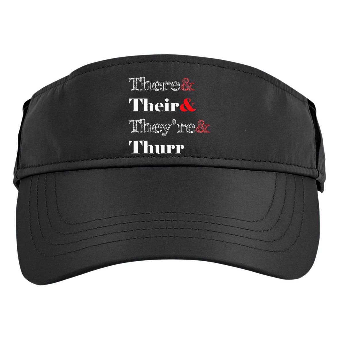 There Their Theyre Thurr Grammar Police Adult Drive Performance Visor