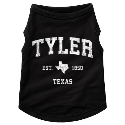 Tyler Texas Tx Vintage Established Sports Design Doggie Tank